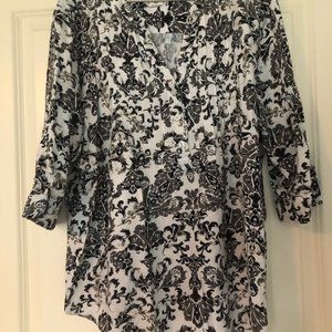 Cotton B&W top...great looking!